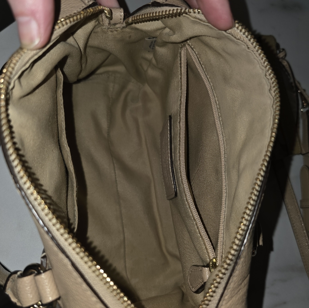 Coach Beige Leather Satchel - Picture 13 of 16